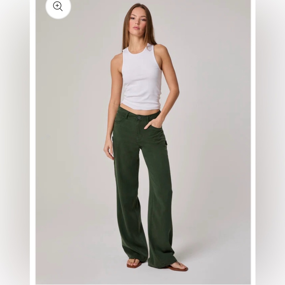 Edyson Charles utility pant in washed green
